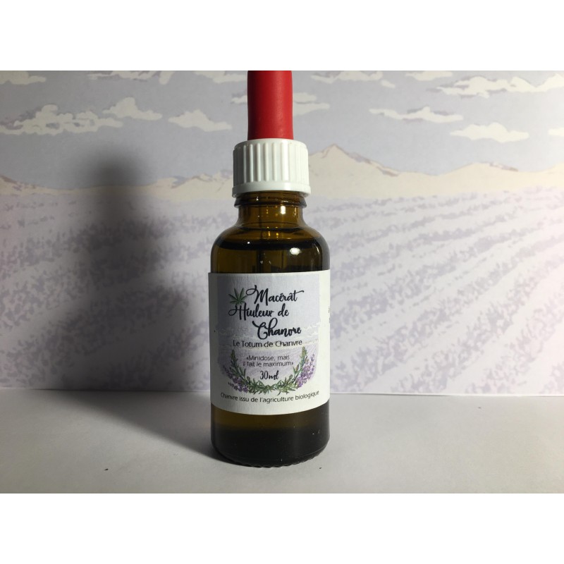 Macérât huileux chanvre 10% CBN 30 ml et 50ml